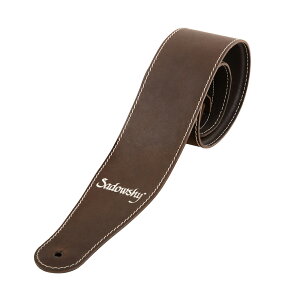 Sadowsky MetroLine Genuine Leather Bass Strap Brown/Silver x[XXgbv