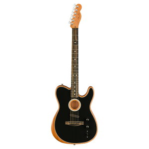 �t�F���_�[ Fender American Acoustasonic Telecaster Black �G���N�g���b�N�A�R�[�X�e�B�b�N�M�^�[
