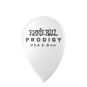 アーニーボール ERNIE BALL 9336 2.0mm White Teardrop Prodigy Picks 6-pack ギターピック