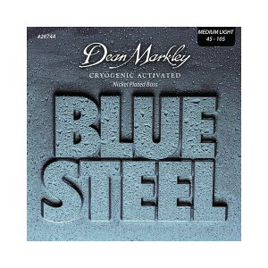 Dean Markley DM2674A Blue Steel Bass Guitar Strings NPS Med Light 4S 45-105 GLx[X