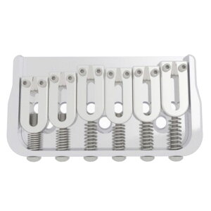 HIPSHOT 6 String Fixed Guitar Bridge Chrome 0.175 M^[pubW
