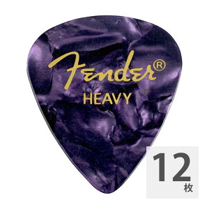 tF_[ M^[sbN 12 Zbg wr[ 351 Shape Premium Celluloid Picks Heavy Purple Moto 12-Pack Fender