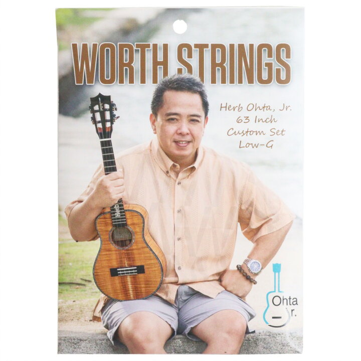 Worth Strings COJ-2 Herb Ohta,Jr.モデル ウクレレ弦 フロロカーボン Low-Gセット chuya-online Worth Strings C-LG Low-G 単品 ウクレレ弦 バラ弦