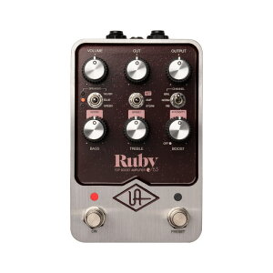 Universal Audio UAFX Ruby 63 Top Boost Amplifier I[o[hCu AvV~[^[ M^[GtFN^[