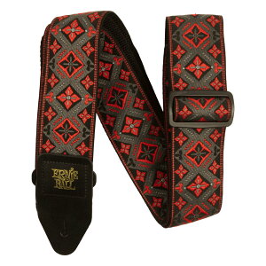 �A�[�j�[�{�[�� �X�g���b�v ERNIE BALL 5346 JACQUARD STRAP RED KING �M�^�[�X�g���b�v
