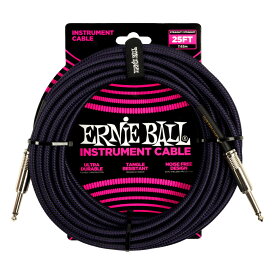 アーニーボール ERNIE BALL 6397 GT CABLE 25' SS PRBK ギターケーブル