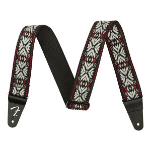 tF_[ Fender Pasadena Woven Strap Red Snowflake 2" M^[Xgbv