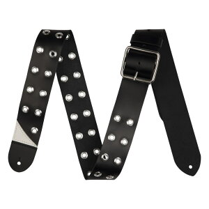 Jackson Grommet Leather Strap Black 2.5" M^[Xgbv