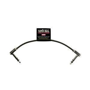 �A�[�j�[�{�[�� ERNIE BALL P06408 6 Single Flat Ribbon Stereo Patch Cable - Black �p�b�`�P�[�u��