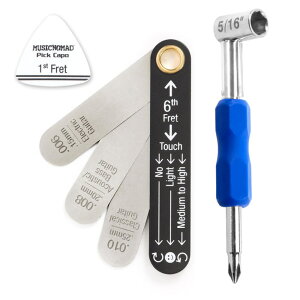 MUSIC NOMAD MN611 Truss Rod Neck Relief Measure & Adjust Kit for Gibson & PRS (USA) Guitars lbNc[Zbg