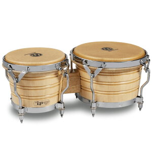 LP LP201A-3 Generation III Wood Bongos Chrome Hardware {S