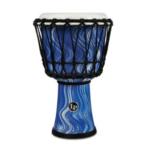 LP LP1607BM 7-INCH ROPE TUNED CIRCLE DJEMBE WITH PERFECT-PITCH HEAD Blue Marble �W�����x