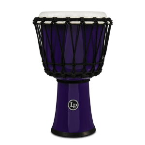 LP LP1607PL 7-INCH ROPE TUNED CIRCLE DJEMBE WITH PERFECT-PITCH HEAD Purple �W�����x