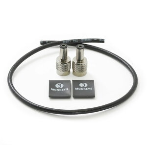 3 Monkeys Solderless DC SOLDERLESS SOLO PACK �\���_�[���XDC�P�[�u������L�b�g DC�v���O2��+�P�[�u��30cm����