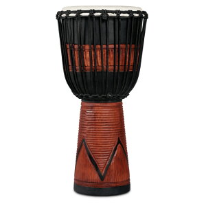 LP LP713LB WORLD BEAT WOOD ART LARGE DJEMBE BLACK �W�����x