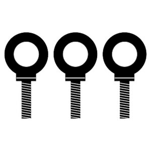 JBL PROFESSIONAL ジェービーエル プロフェッショナル 229-00009-01 アイボルト M10×35mm 3個セット