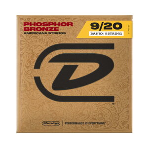 JIM DUNLOP �W���_�����b�v DJP0920 PHOSPHOR BRONZE BANJO STRINGS 09-20 5-STRING �o���W���[��