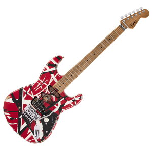 EVH �C�[�u�C�G�C�` Striped Series Frankenstein Frankie Maple Fingerboard Red with Black Stripes Relic �G���L�M�^�[