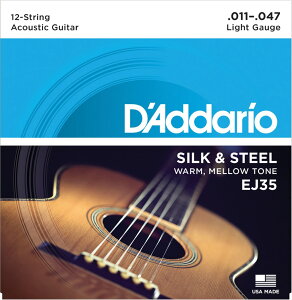 D'Addario __I EJ35 SILK & STEEL 12strings Silverplated Wound 12M^[pZbg