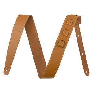 Fender tF_[ 2" Essentials Leather Strap Tan M^[Xgbv