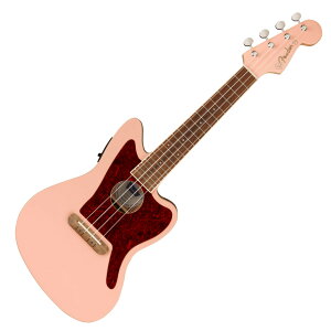 Fender tF_[ Fullerton Jazzmaster Uke Walnut Fingerboard ׂb Pickguard Shell Pink RT[gTCY GNgbNEN