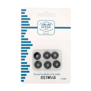 Dekoni Audio �f�R�j�I�[�f�B�I ETZ-TWS-LG BULLETZ TWS �C���[�`�b�v L�T�C�Y 3�y�A