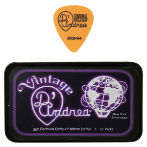D'Andrea ダンドレア Formula Delrex RD351 Pick Set TNDX60 ピックケース付きギターピック12枚セット