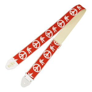 D'Andrea �_���h���A Ace Guitar Straps ACE-6 Red Peace-Dove �M�^�[�X�g���b�v