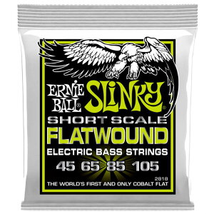 ERNIE BALL A[j[{[ 2818 Flatwound Bass Short Scale Regular Slinky 45-105 tbgEh GLx[X V[gXP[ M[XL[