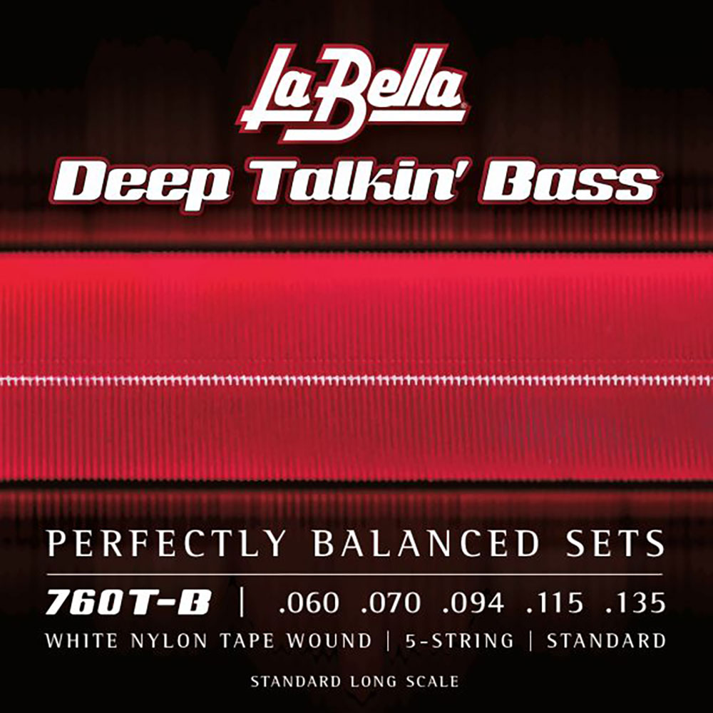 La Bella ラベラ 760T-B White Nylon Tape Wound 60-135 5弦エレキ