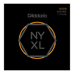 D'Addario __I NYXL1059 Nickel Wound 7-String Electric Guitar Strings Regular Light 7pGLM^[