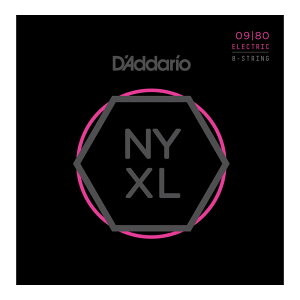 D'Addario __I NYXL0980 Nickel Wound 8-String Electric Guitar Strings Super Light 8pGLM^[