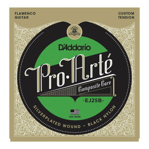 D'Addario __I EJ25B Pro-Arte Black Nylon Composite Flamenco NVbNM^[