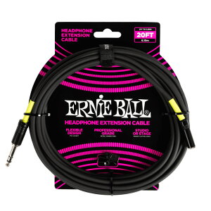 ERNIE BALL wbhzpP[u 6423 HP CABLE 20FT 6.3 BK 6[g WXeItH3.5mmXeI