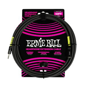 ERNIE BALL wbhzpP[u 6424 HP CABLE 10FT 3.5 BK 3[g 3.5mmXeI3.5mmXeI