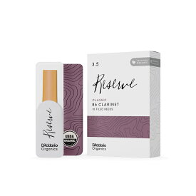 D'Addario Woodwinds ダダリオ ウッドウィンズ B♭クラリネットリード 10枚入り 硬さ：3.5 ダダリオ オーガニックス レゼルヴ クラシック