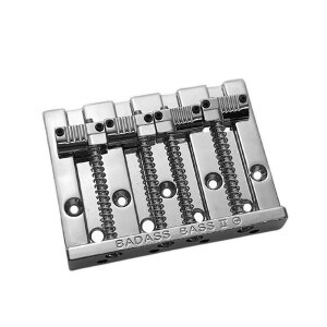 ALLPARTS �I�[���p�[�c BB-3342-010 Leo Quan Badass Bass II 4-String Bass Bridge Grooved Saddles Chrome �x�[�X�u���b�W