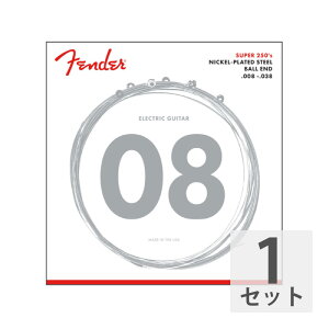 Fender �t�F���_�[ Super 250 Guitar Strings Nickel Plated Steel Ball End 250XS .008-.038 �G���L�M�^�[��