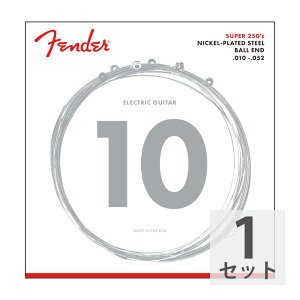 Fender tF_[ Super 250 Guitar Strings Nickel Plated Steel Ball End 250RH .010-.052 GLM^[