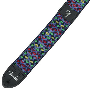 Fender tF_[ Eric Johnson "The Walter" Signature Strap Blue with Multi-Colored Triangle Pattern 2" M^[Xgbv