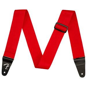 Fender tF_[ Polypro Strap Red bh M^[Xgbv