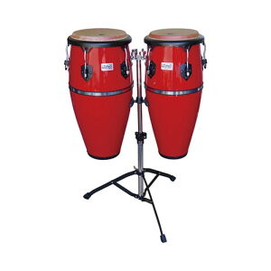 TOCA gJ 4010R Players Fiberglass 10+11C` Conga Set Red RK bh X^ht