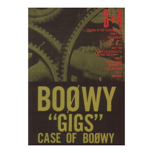 ohXRA BOOWY gGIGSh CASE OF BOOWY 3+4 PCGs[