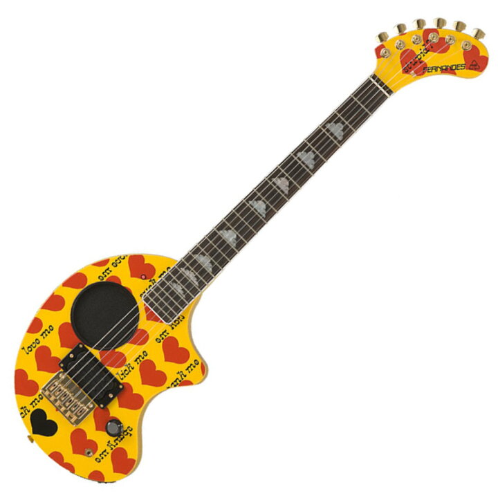 楽天市場】FERNANDES YELLOW HEART-ZO スピーカー内蔵エレキギター 