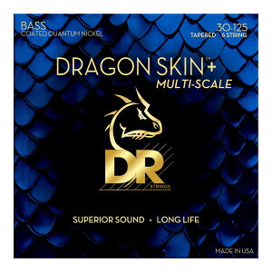 DR DRAGON SKIN+ Quantum Nickel for Bass DBQM6-30 マルチスケール 30-125 極薄コーディング 6弦エレキベース弦