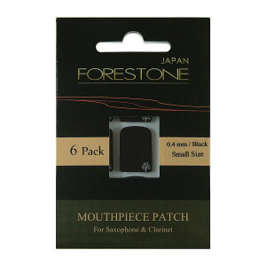 Forestone tHXg[ Mouthpiece Patch Black Small 0.4mm }EXs[Xpb` 6