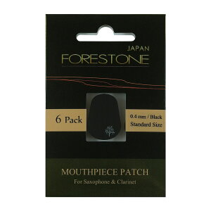 Forestone tHXg[ Mouthpiece Patch Black Standard 0.4mm }EXs[Xpb` 6