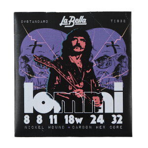 La Bella x TI832 Tony Iommi Signature Electric Guitar Strings D# Tuning 8-32 GLM^[
