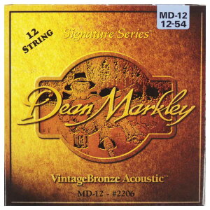 Dean Markley DM2206 Vintage Bronze Signature 85/15 12p MED 12S 12-54 pbP[W AR[XeBbNM^[