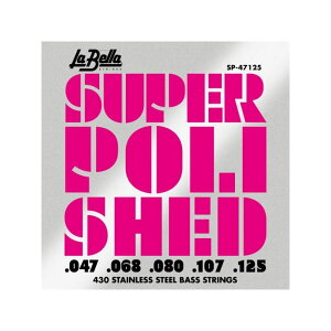 La Bella x SP-47125 Super Polished Bass Strings 5-String 047-125 5GLx[X